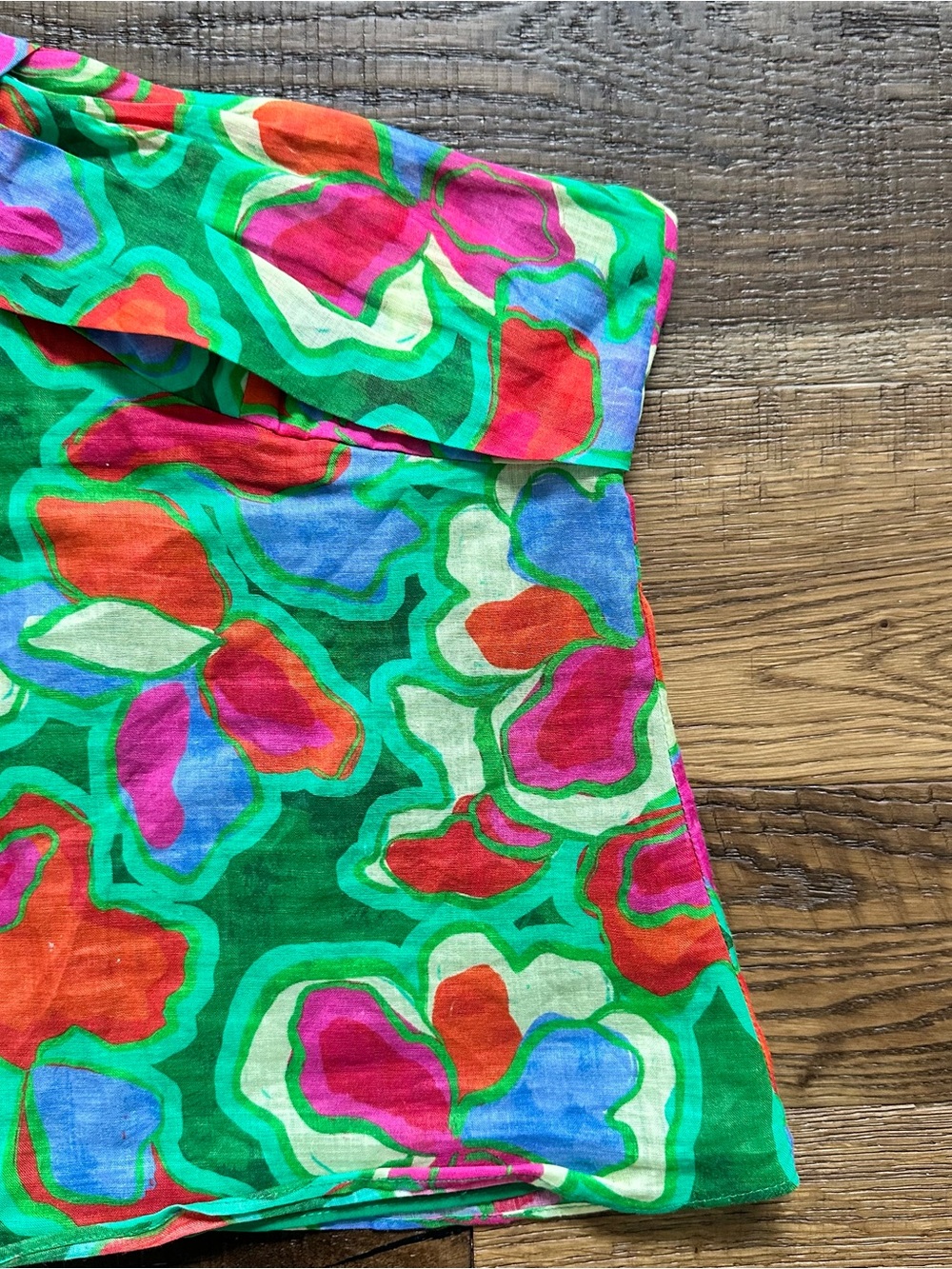 Amanda Uprichard Mallorca Top One Shoulder Ruffle Tropical Resort Vacation XS - Picture 2 of 5